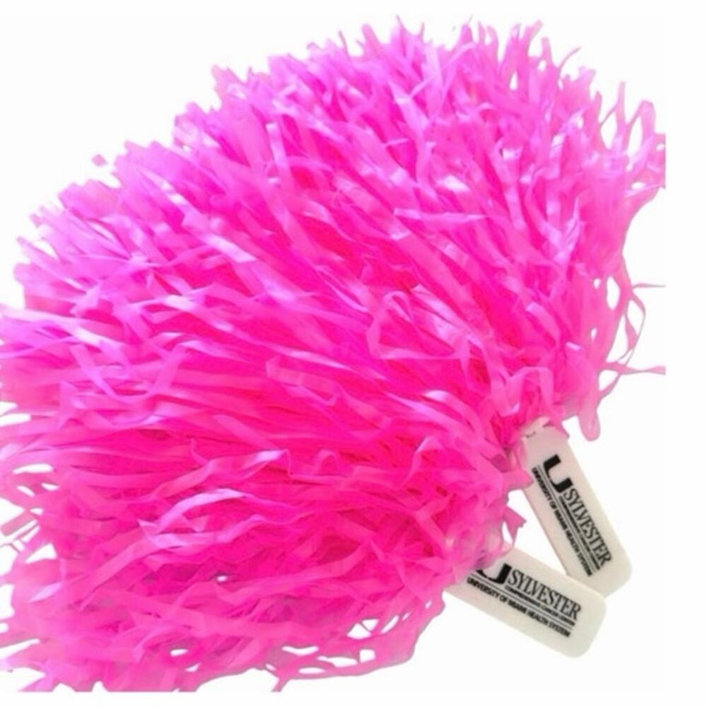 University of Miami hurricanes pink Pom Poms  give away item